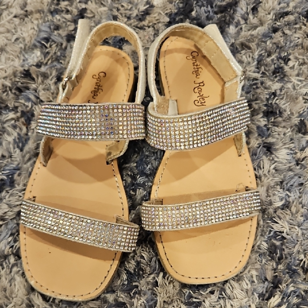 Girls' Glittering Rhinestone Sandals